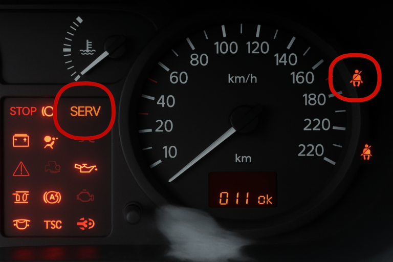 voyant service de votre Clio 2