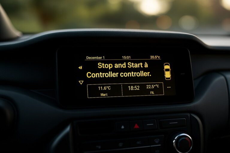 Message ‘Stop and Start à Contrôler’ sur Clio 4